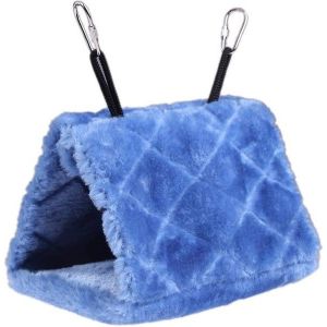 Hamac En Peluche Douillet Pour Oiseaux - Niche Douillette Pour Perroquets Et Oiseaux, Cachette Anti-Stress Avec Crochets De Suspension Faciles - Neuf