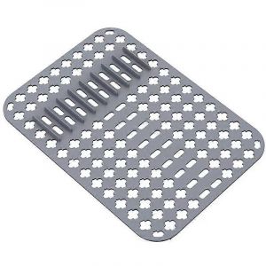 Tapis De Protection D'&eacute;vier De Cuisine 1 Paquet,Grille D'&eacute;vier En Silicone Pour Fond D'&eacute;vier De Cuisine,Tapis D'&eacute;vier Pour Sta - Neuf