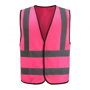 Gilet Haute Visibilité Rose Grande Taille 4xl 5xl Gilet De Sécurité Homme Gilet De Signalisation 4xl 5xl[Z485] - Neuf