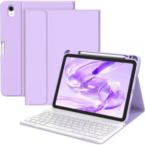 KALANKA-Coque Clavier pour iPad 10/11 &Egrave;me G&eacute;n&eacute;ration(10.9 Pouces 2022/11 Pouces A16 2025), AZERTY Fran&ccedil;ais, Housse Amovible avec Clavier Bluetooth sans Fil pour iPad 2022 10eme/11eme - Neuf