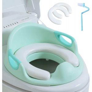 Chenquansarl-Réducteur De Wc - Reducteur Toilette Enfant |Siège Toilette Wc Enfant|Rehausseur Wc Enfant Avec Poignée Et Dossier|Adaptateur Wc Enfant |Tampons Pu Souples*2, *1 - Neuf