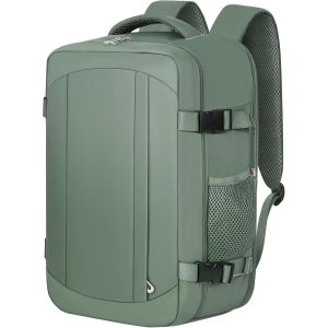 Tianyi-Bagage Cabine 40x20x25 Pour Ryanair Sac À Dos Voyage Sous Siège, Bagage À Main Sac À Dos Cabine Avion Voyage Taille Cabine Bagage 20l - Vert Foncé - Neuf