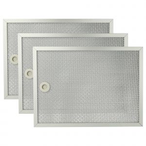 vhbw 3x Filtre anti-graisse compatible avec Electrolux EFC990X hotte de cuisine - 31,7 x 23,25 x 0,9 cm, m&eacute;tal - Neuf