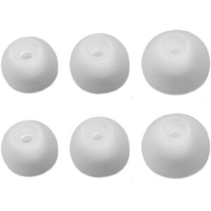 KAL-Lot De 3 Paires D'Embouts Auriculaires, En Silicone, Compatibles Avec Samsung Galaxy Buds 2 R177, Embouts D'Écouteurs, Avec Filet Anti-Poussière, Embouts Intra-Auriculaires, 3 Tailles, Blancs - Neuf