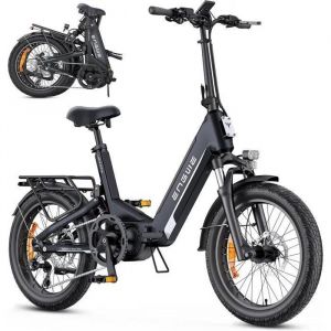 Engwe L20 3.0 Pro - V&eacute;lo &Eacute;lectrique Pliable 20 Pouces - Batterie Amovible 48 V 15 Ah - Autonomie 120 Kilom&egrave;tres - Noir - Neuf