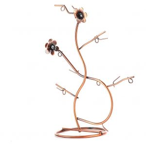 Presentoir A Bijoux En Fer Couleur Cuivre, Style Retro, Pour Boucles D'oreilles, Colliers Et Bagues - Neuf