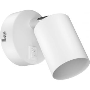 Applique Waika,Interrupteur,Blanc Mat,Ronde,1x Gu10 Max. 60w - Neuf