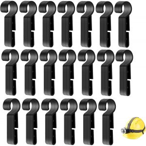 Nsiecd-20 Pièces Casques De Sécurité Clips Torches Frontales Clips Crochet De Lampe Frontale Montage Facile De La Lampe Frontale Sur Un Casque À Bords Étroits Chapeau Rigide Bouchon De Sécurité - Neuf