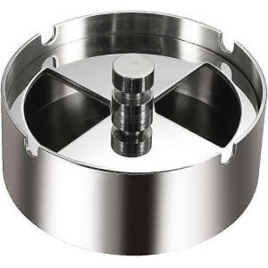 Cendrier rotatif en acier inoxydable cendrier à vent env. 10cm - Neuf