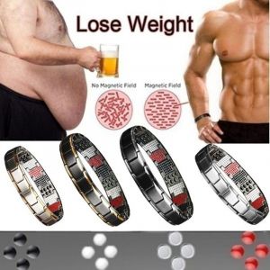 Hommes Bracelet En Titane Avec Revêtement Pvd Noir Bracelet Magnétique Pour Les Hommes - Le Stress Et La Douleur De Guérison De Produit La Médecine Alternative Pour La Pression Art - Neuf