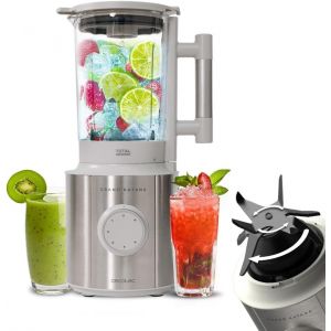 M&eacute;langeur En Verre Grand Katana 2700Max Total Destroy W. Puissance Nominale 1800W Max 2700W,Technologie Contre-Rotation,Lame Rev&ecirc;tement En Titane Noir &Agrave; 8 Lames,Carafe 1,8L - Neuf