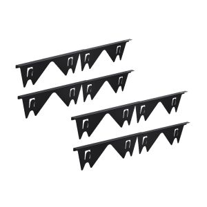 Cache-joints en acier inoxydable pour cuisini&egrave;re - Lot de 4 - Remplissage de cuisine ajustable pour les espaces entre la cuisini&egrave;re et le plan de travail - Neuf