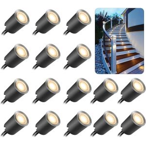 Kits de 16 spots LED encastrés avec coque de protection ¿32 mm, Ou - Neuf