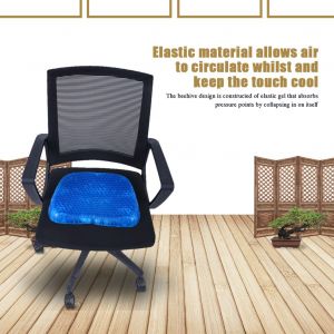 Coussin de siege en gel pour le dos, le bureau, les voyages, le massage, les sieges de soutien elastiques et respirants - Neuf