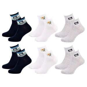 Chaussettes Quiksilver Quarter Pack De 6 Paires Q0343 - Neuf