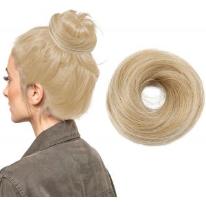 Chignon Magique Postiche 8 Couleurs - Faux Chignon Naturel Avec &Eacute;lastique, Accessoire Cheveux Pour Fin/&Eacute;pais (Style Donuts Chignon Sans Collage) (2m33) - Neuf