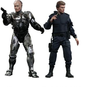 Figurine Hot Toys Mms266 - Robocop - Robocop Battle Damaged Version & Alex Murphy - Neuf