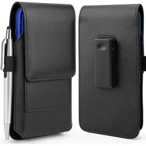 KALANKA-&Eacute;tui de ceinture vertical pour t&eacute;l&eacute;phone iPhone 16/15/14/13 Pro Max et Plus, clip de ceinture rotatif, pour portable Samsung Galaxy S25+/S24+/S23+ - Neuf