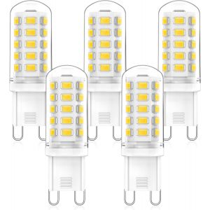 Kalanka-Ampoules G9 Led 3w &iquest;&iquest;Quivalent 33w 40w 50w G9 Halog&iquest;&iquest;Ne Lampe, Blanc Naturel 4000k, 320lm, 360 Degr&iquest;&iquest;S, Sans Scintillement, Cri 83+, Ac/Dc 220-240v, Non Dimmable, Paquet De 5 - Neuf