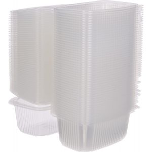 Ondipack Ok1050 Sachet De 50 Boite 1000cc Micro-Ondable A Couvercle Charniere,Polypropylène,Transparent,18,5 X 13,5 X 8,4 Cm,Translucide - Neuf