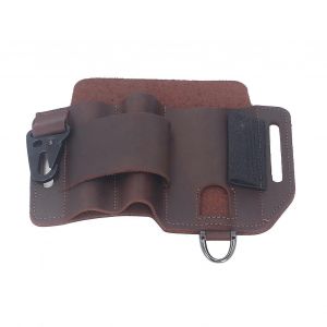 Multitool Ceinture Gaine Edc Organisateur De Ceinture En Cuir Pour Le Travail Utilisation Quotidienne Cadeaux Pour Hommes Marron - Neuf