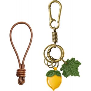 KAL-Breloques De Sac En Cuir Pour Sacs &Agrave; Main, Porte-Cl&eacute;s Mignons Pour Wowen Avec Anneau En Alliage Pour Sac &Agrave; Main, D&eacute;coration De Sac &Agrave; Dos, Accessoires - Neuf