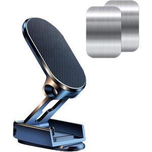 Kal-Support T&eacute;l&eacute;phone Magn&eacute;tique Pour Voiture Pliable Aimant&eacute; T&eacute;l&eacute;phone Voiture Avec Base 360&deg; Rotation Universel Porte Portable Voiture Compatible Avec Samsung Iphone Pour Tous Les Smartphones (Blac - Neuf