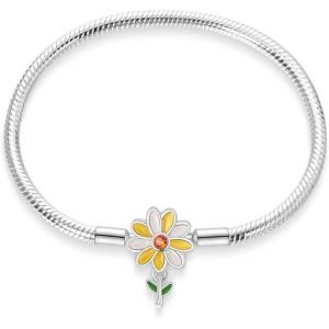 Eryi-Bracelet Pour Femme Pandora Charms Avec Fermoir C?ur En Argent 925,Bijoux Femme Cadeaux Noël Femme Anniversaire Fête Des Mères - Neuf