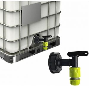 Réservoir Robinet S60x6 Robinet pour Réservoir, 3/4quot Réservoir Adaptateur de Réservoir en Plastique de l'Adaptateur S60x6, Réservoir Robinet Adaptateur pour Robinet de Réservoir - Neuf