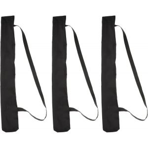 Yemaesre-Lot De 3 Housses De Parapluie Étanches - De Rangement Humide - De Voyage Absorbant L'eau - De Transport Portable, Noir, 60x6.5cm - Neuf