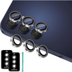 Protection De Lentille Pour Samsung Galaxy A15 5g Cam&eacute;ra Arri&egrave;re Protecteur, Individuel En Alliage Aluminium En Hd Verre Tremp&eacute; 9h, Anti Rayures Protector Cam&eacute;ra Pour Tout Coque, Noir - Neuf