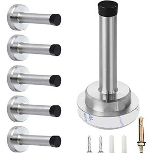 Lot de 6 but&eacute;es de porte autocollantes en caoutchouc avec accessoires d'installation - Neuf