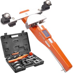 Ulteronixshop-Rohrbieger &Oslash;6-22mm Rohrbiegemaschine Handrohrbieger Satz Rohrbiegeger&auml;t Vorw&auml;rts & R&uuml;ckw&auml;rts bis 90&deg; + Rohrschneider f&uuml;r Klimaanlagen K&uuml;hlanlagen Automobil-/Hydraulik-/pneumatische Syst - Neuf