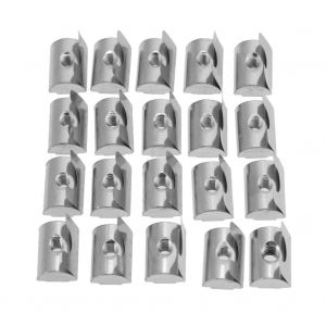 Ecrou elastique Shrapnel, serie 30/40, accessoires pour profiles en aluminium (M3, 10 pieces) - Neuf