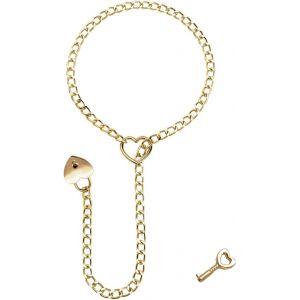 Collier Cha&icirc;ne Coulissante Pour Femme Avec Anneau En Forme De Coeur,Collier Punk Rock,Collier R&eacute;glable En Acier Inoxydable En Forme De Coeur,Article Tendance Et Tendance,Noyau De - Neuf