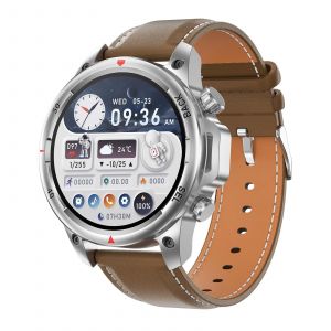 Montre Connect&eacute;e Sport &Eacute;tanche Avec Appel Bluetooth Et Suivi Sant&eacute; Marron YONIS - Neuf