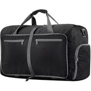 Sac de voyage 40L Sac pliable Sac pliant &eacute;tanche pour le camping Randonn&eacute;e Voyage Noir - Neuf