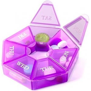 7-Verso Portable Boîte À Pilules Médecine Organisateur Cas Planner (Sept Jour Hebdomadaire Des Médicaments Contenant De La Vitamine Titulaire Boîtes Organisateur Pilule Casemate Dis - Neuf