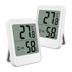 (Blanc 2 Sets) De L'hygromètre Intérieur Numérique De L'hygromètre Intérieur Mini Thermomètre Humidité Surveiller De L'intérieur, La Chambre De Bébé, Les Entrepôts, Les Serres, Etc. Contrôle Du Climat - Neuf