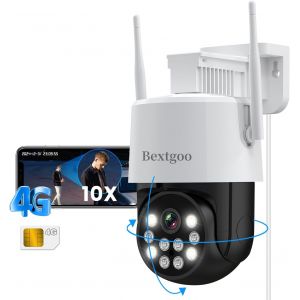 3G/4G Lte Surveillance Camera Without Internet, 2K Outdoor Surveillance Camera Without Wifi, 24/7 Surveillance, 360° Automatic Tracking, Ai Motion Detection, Night Vision Colour Ip66 - Neuf