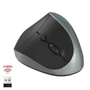 2.4 GHz Sans Fil Vertical De La Souris (Gris, La Batterie N'Est Pas Inclus) - Neuf