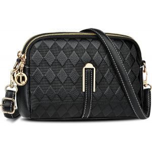 Petit Sac A Bandouli&egrave;re Femme, Simili Cuir Souple En Pu Saccoche Bandouilliere Avec Poches Multiples 2 In 1 Sacs &Agrave; Main Port&eacute;s &Eacute;paule Et Pochette Bandouli&egrave;re Pour Telephone Portable - Neuf