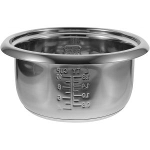 Subzonal-Cuve De Remplacement Pour Cuiseur &Agrave; Riz En Acier Inoxydable 304 26.8x26.8x12.5cm Bol Int&eacute;rieur Et Facile &Agrave; Nettoyer Accessoire De Cuisine - Neuf