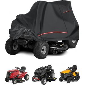 MEVRONISSHOP-420D Housse de Tracteur Imperm&eacute;able Bache Protection Tondeuse Autoport&eacute;e B&acirc;che Tracteur Tondeuse Ext&eacute;rieur Anti-UV avec bande R&eacute;fl&eacute;chissante et Boucle Coupe-vent 183 x 137 x 117cm - Neuf