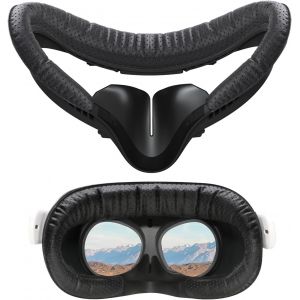 Coussin Facial Vr Pour Oculus Quest 2, Interface Faciale Et Couverture Faciale De Rechange Compatible Avec Meta Quest 2 Trous Respirants En Cuir Accessoires De Coussin De Protection Vr[Z223] - Neuf