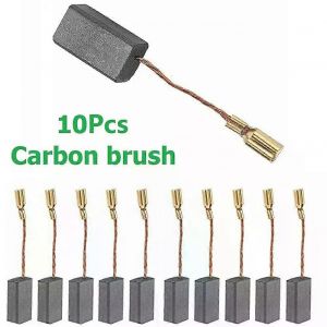 10pcs Balais De Charbon Pour Moteur De Meuleuse D'angle Remplacement De La Brosse De Carbone 15mmx8mmx5mm Accessoires D'outils &Eacute;lectriques - Neuf