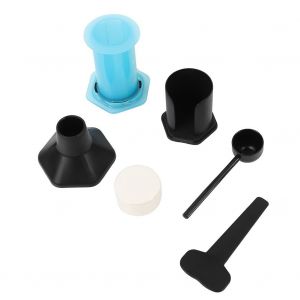 HJLIAN Cafetiere portable a pression manuelle pour voyageur (bleu) - Neuf