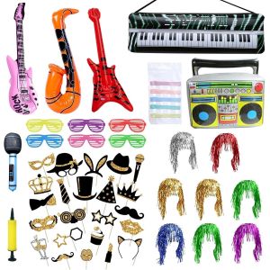 CHECARZHN--NO1-Lot De 65 Accessoires De Décoration De Fête Pour Mariage, Halloween, Noël, Décoration De Table, Anniversaire, Carnaval, Nouvel An - Neuf
