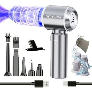 aspirateur &agrave; Main sans Fil pour Voiture Puissant Aspiration cyclonique de 22 000 Pa Moteur sans balais Portable Rechargeable l&eacute;ger pour Poils d'animaux v&eacute;hicule Maison - Neuf