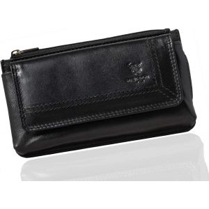 KALANKA-2en1 Pochette Pour Telephone Portable Cuir V&eacute;ritable avec Poche Zipp&eacute;e #BRISBANE, avec Bo&icirc;te Cadeau et Protection RFID, &eacute;l&eacute;gant Pochette Ceinture pour Smartphone jusqu'&agrave; 6,9 Pouces, Noir Napp - Neuf